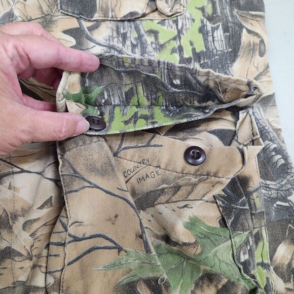 US Army Combat Shirt Jacket Size L Camo Military Button Down Pockets - Picture 11 of 14